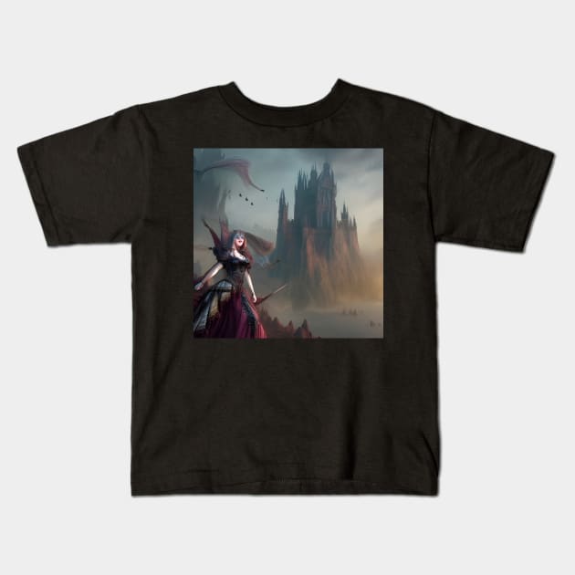 Evil queen Kids T-Shirt by Roguex